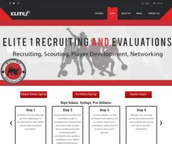 Elite1Recruiting.com(Elite 1 Basketball Recruiting) Screenshot