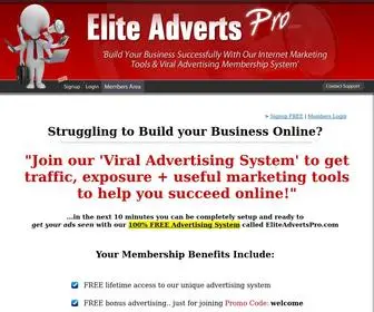 Eliteadvertspro.com(Build Your Business With Our Global Advertising System) Screenshot