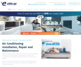 Eliteairsydney.com.au(Elite Air) Screenshot