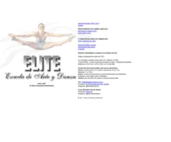 Elitearteydanza.com.ar(Escuela de Arte y Danza) Screenshot