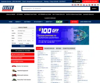 Eliteautoauctions.com(Salvage) Screenshot