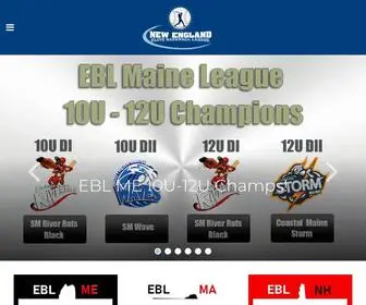 Elitebaseballleague.com(New England Elite Baseball League) Screenshot