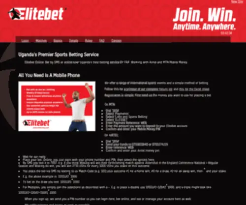 Elitebet.co.ug Screenshot