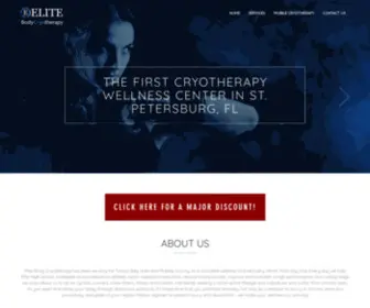 Elitebodycryotherapy.com(Elite Body Cryotherapy) Screenshot