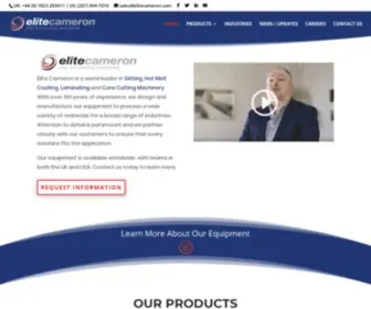 Elitecameron.com(Slitters, Rewinders, Coating & Laminating Machines) Screenshot