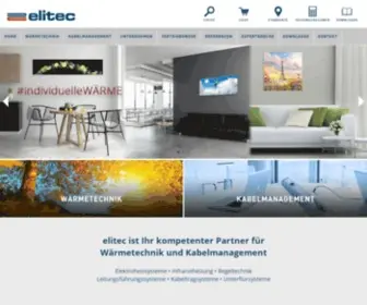 Elitec.at(Elitec ist Ihr Partner für Wärmetechnik und Kabelmanagement) Screenshot
