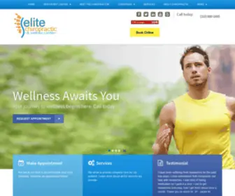 Elitechirodoc.com(Elite Chiropractic & Wellness Center) Screenshot