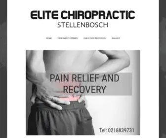 Elitechiropracticstellenbosch.co.za(Spinal pain) Screenshot