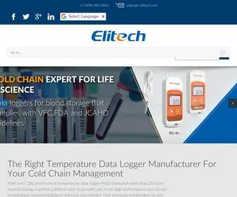 Elitechlog.com(Temperature Data Logger Manufacturer & Supplier for Cold Chain Management) Screenshot