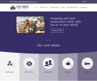 Elitechoicehomecare.co.uk(Elite Choice Homecare) Screenshot