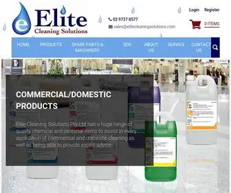 Elitecleaningsolutions.com(Elite Cleaning Solution) Screenshot