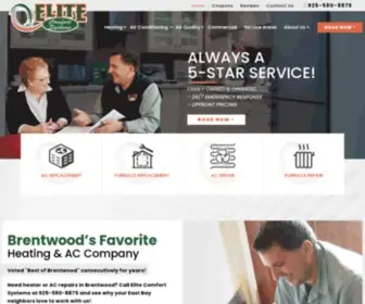 Elitecomfortsystems.com(Elite Comfort Systems) Screenshot