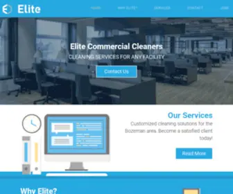 Elitecommercialcleaners.com(Janitorial Cleaning Services in Bozeman) Screenshot