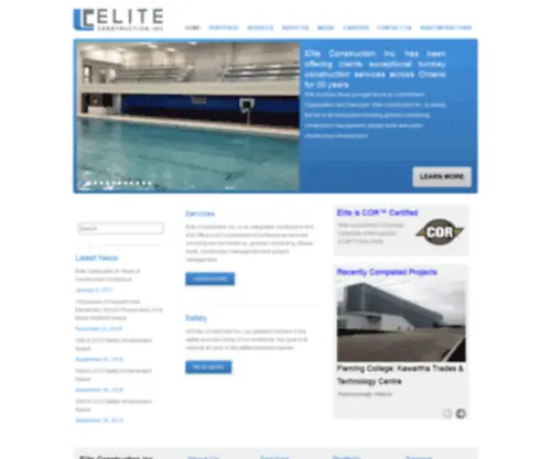 Eliteconstruction.com(The Leading Elite Construction Site on the Net) Screenshot