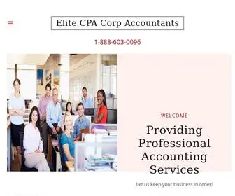 ElitecPacorpaccountants.com(Elite CPA Corp Accountants) Screenshot