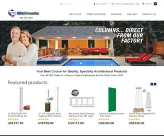 Elitecrownmoldings.com(Elite Trimworks Inc) Screenshot