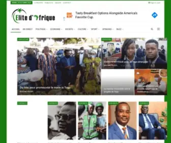 Elitedafrique.com(La meilleure de l'info du Togo et d'Afrique) Screenshot