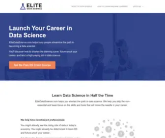 Elitedatascience.com(Launch Your Career in Data Science) Screenshot