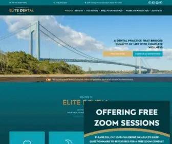 Elitedentalofsi.com(Dentist Staten Island NY) Screenshot