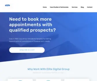 Elitedigitalgroup.com(Marketing Should Equal Results) Screenshot