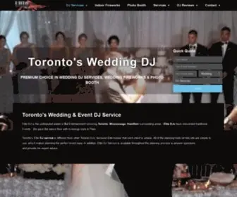 Elitedj.ca(Toronto's Best Wedding & Corporate DJ & Photo Booth Service) Screenshot