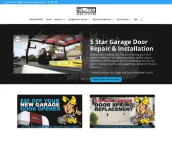 Elitedoorsystems-SD.com(Garage Door Repair Installation Service in Escondido) Screenshot