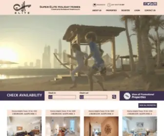 Elitedubaiapartments.com(Super Elite Holiday Homes Rental LLC) Screenshot