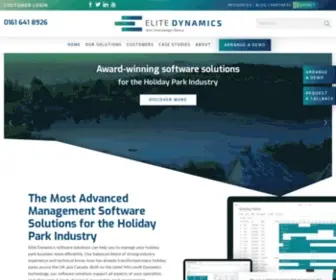 Elitedynamics.co.uk(Holiday Park Management Software & Booking Systems) Screenshot