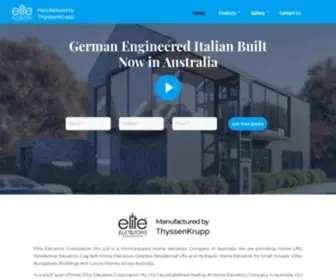 Eliteelevators.com.au(Elite Elevators) Screenshot