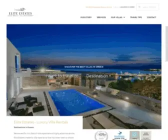 Eliteestatesdiamond.com(Elite Estates Greek Villas Collection) Screenshot