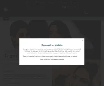 Elitefertility.com(California Egg Donation Agency) Screenshot