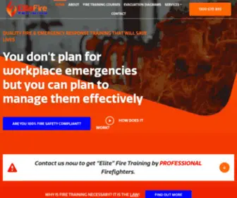 Elitefiretraining.com.au(Fire Safety Training) Screenshot