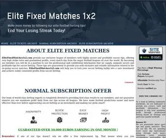 Elitefixedmatches1X2.com Screenshot