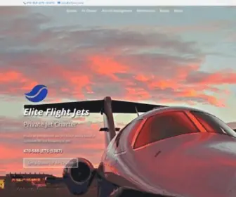 Eliteflightjets.com(Scottsdale Air Charter and Private Jets) Screenshot