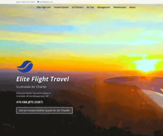 Eliteflighttravel.com(Elite Flight Travel’s Air Taxi from Scottsdale Executive Airport) Screenshot