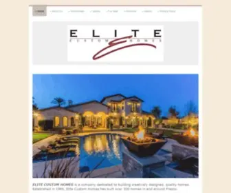 Elitefresno.com(Elite Custom Homes) Screenshot