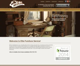 Elitefurnitureservice.com(Furniture Repair and Service) Screenshot