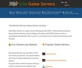 Elitegameservers.net(Worldwide Premium Game Server Hosting) Screenshot