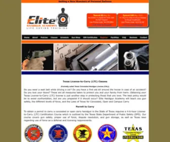 Elitehandgunacademy.com(Elite Handgun) Screenshot