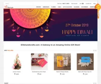 Elitehandicrafts.com(Online shopping india) Screenshot