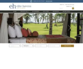 Elitehavens.com(Elite Havens Luxury Villa Rentals and Management) Screenshot