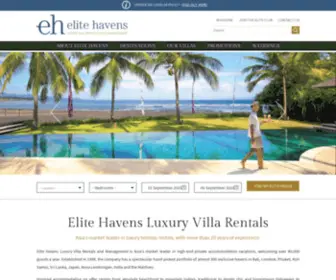 Elitehavensbali.com(Elite Havens Luxury Villa Rentals and Management) Screenshot