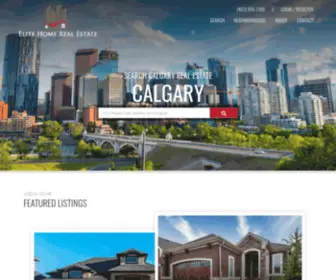 Elitehomerealestate.com(Calgary Real Estate) Screenshot