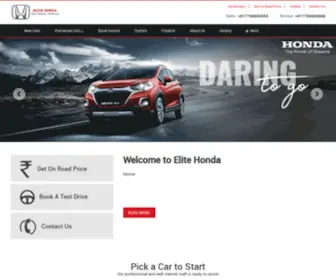 Elitehonda.co.in(Elite Honda Rajahmundry) Screenshot