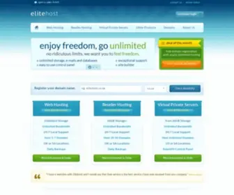 Elitehost.co.za(Web hosting) Screenshot