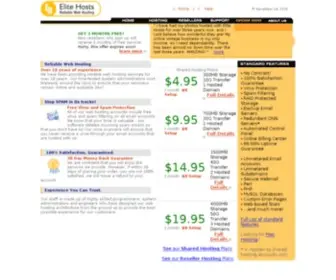 Elitehosts.com(Reliable Cheap Web Hosting) Screenshot