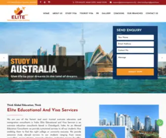 Eliteimmigration.info(Elite Educational And Visa Services) Screenshot