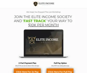 Eliteincomesociety.net(Eliteincomesociety) Screenshot