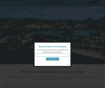 Eliteislandresorts.com(Caribbean resort) Screenshot
