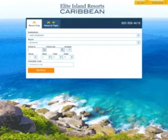 Eliteislandvacations.com(Caribbean beach resort vacations from Elite Island Resorts) Screenshot